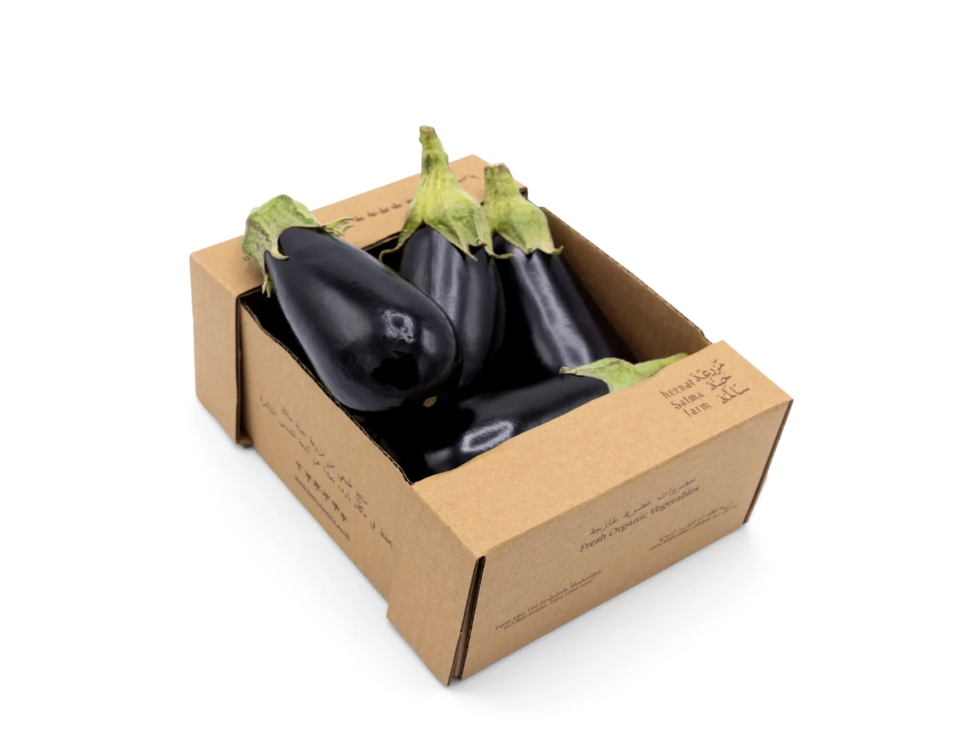 Buy fresh organic Qatari eggplant from Heenat Salma. Grown and harvested with care. Top quality and taste guaranteed. Order now!