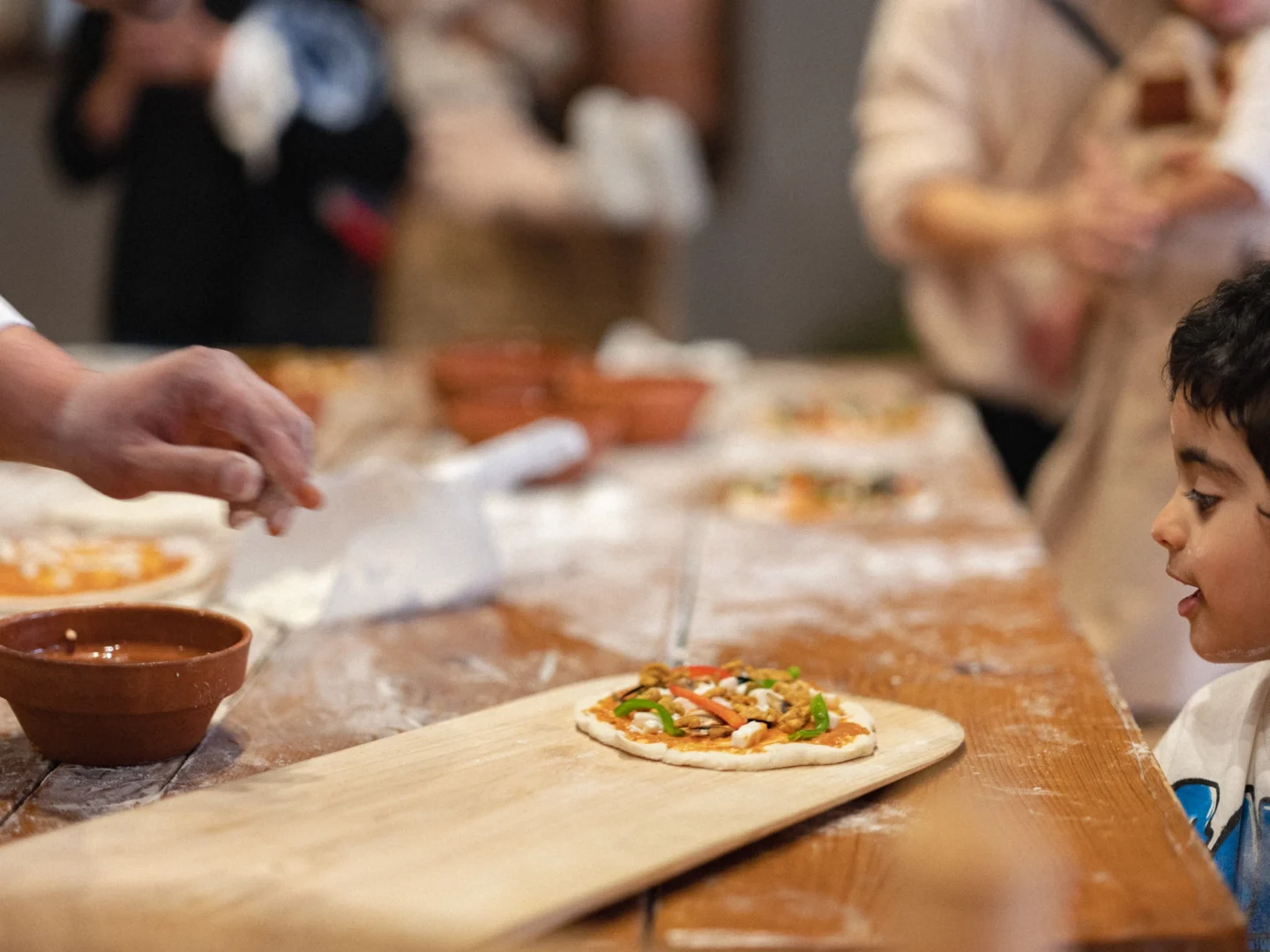 pizza making and baking culinary class for children