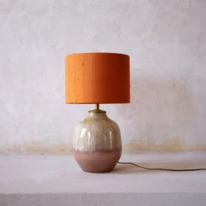 Handmade lampshades crafted in Haarlem from tie-dye textile with vintage bases. Unique, one-of-a-kind designs. Order now for distinctive home decor.