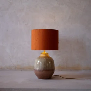 Handmade lampshades crafted in Haarlem from tie-dye textile with vintage bases. Unique, one-of-a-kind designs. Order now for distinctive home decor.