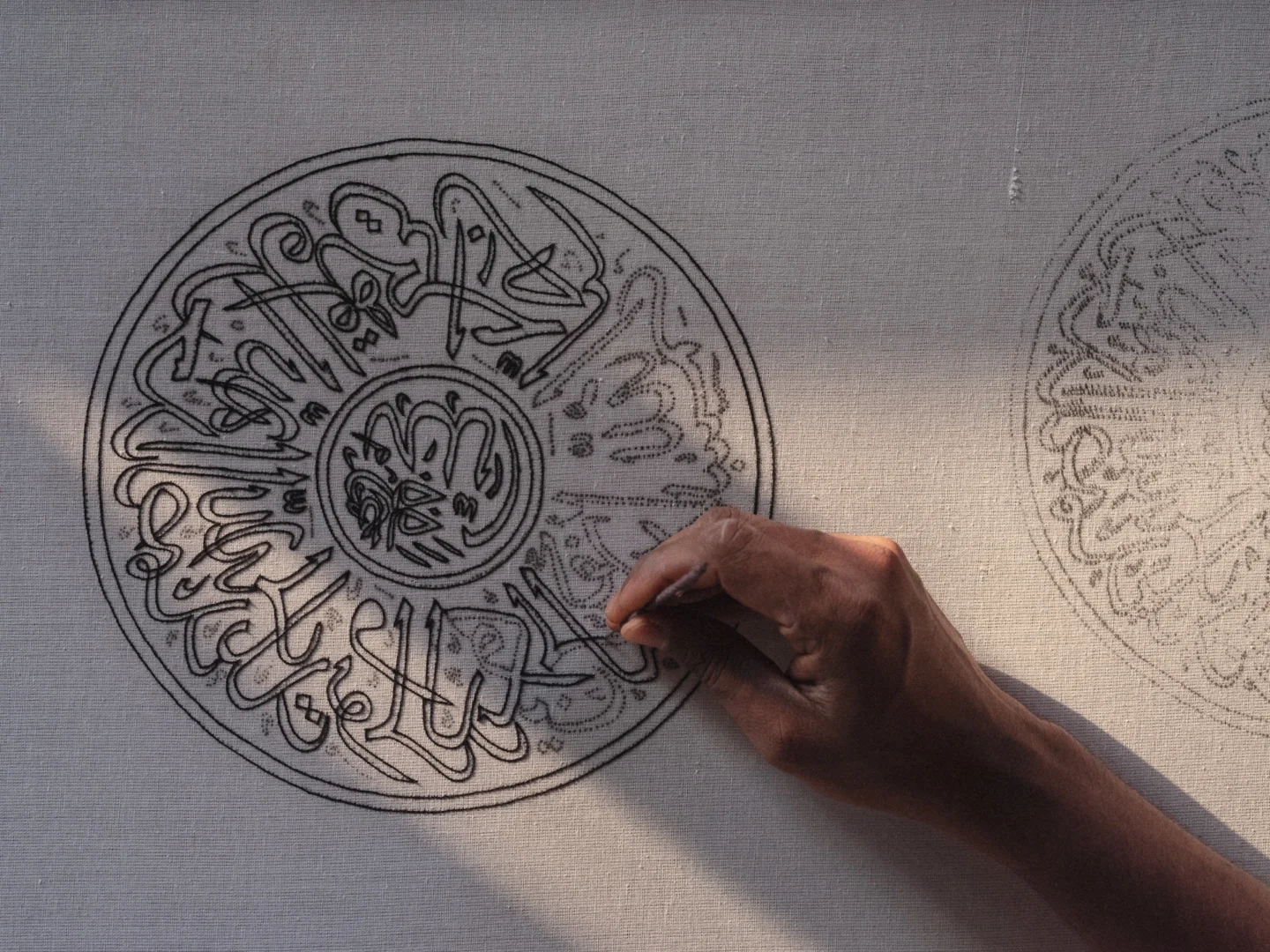 Aari hand embroidery