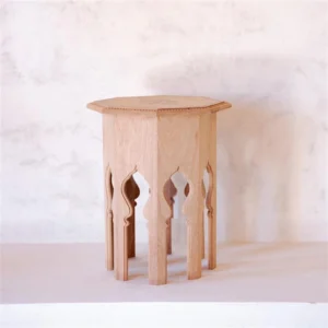 Hand-Carved Side Table